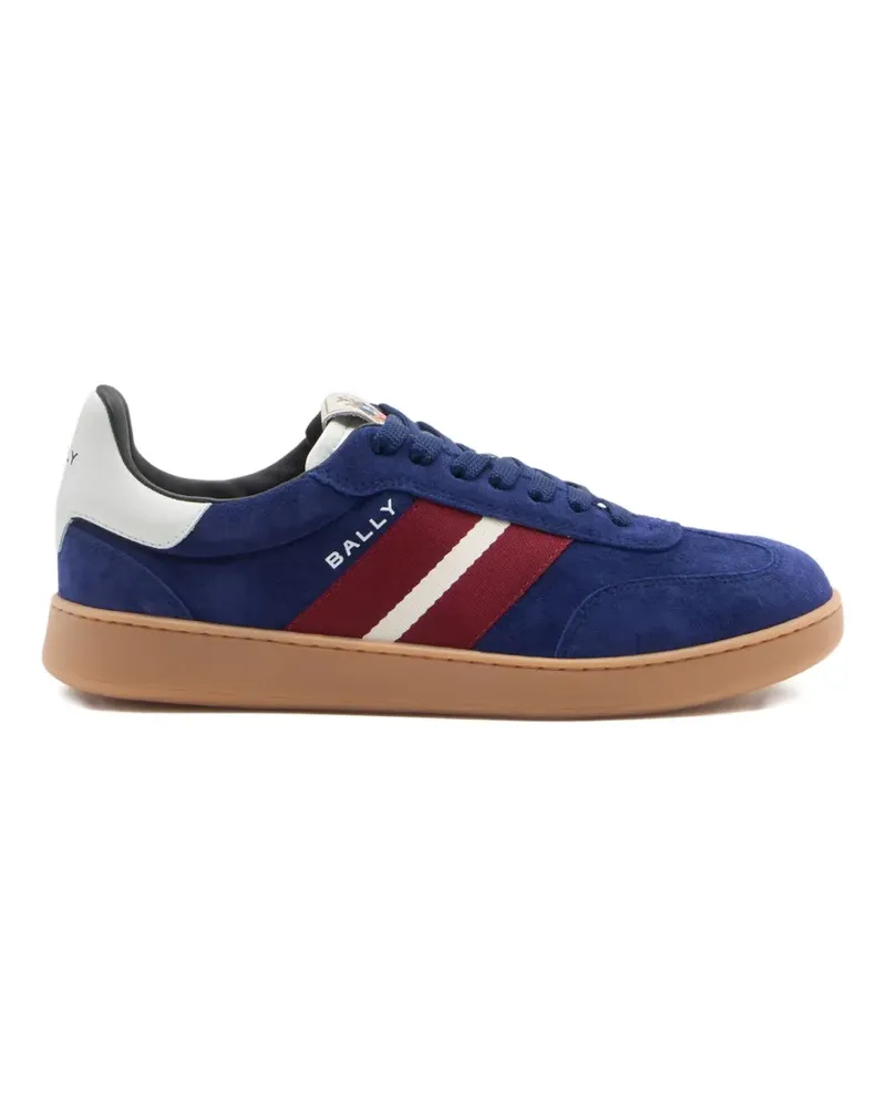 Bally Retro Crest Ribbon Sneakers aus Wildleder - Blau Blau