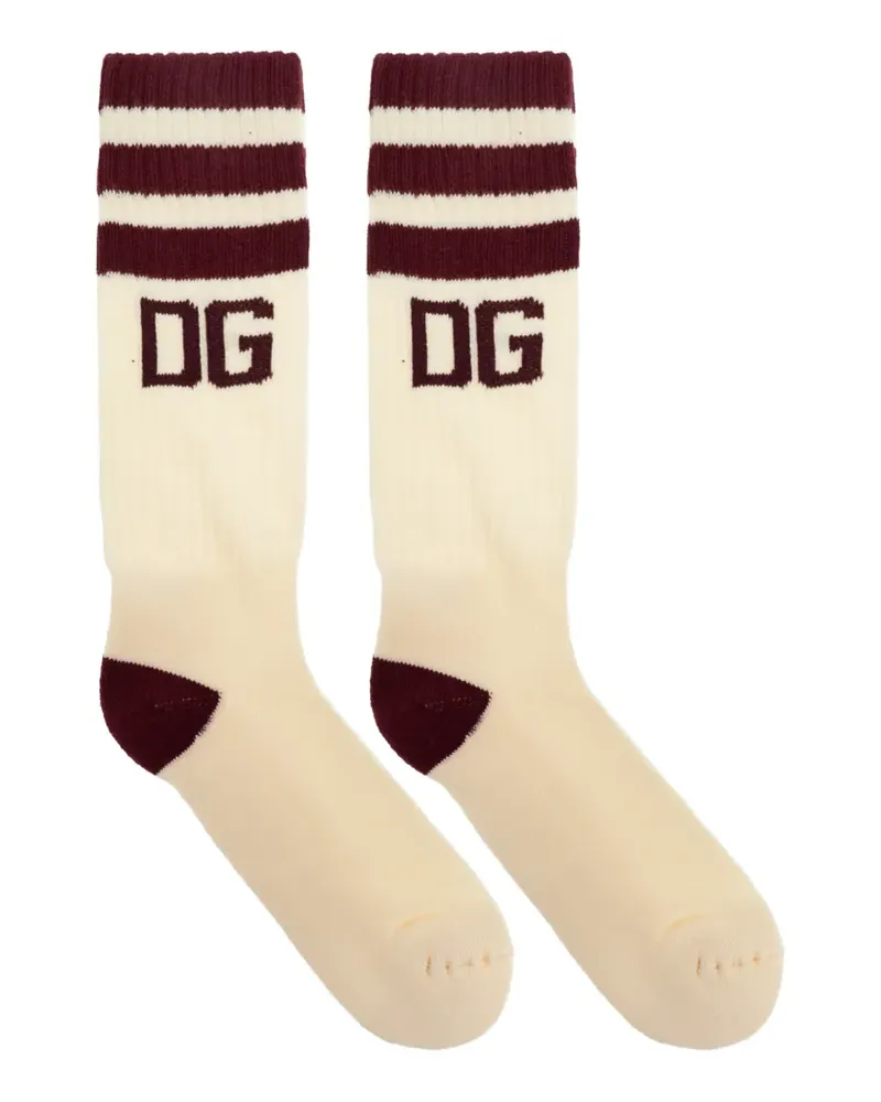 Dolce & Gabbana striped socks - Nude Nude