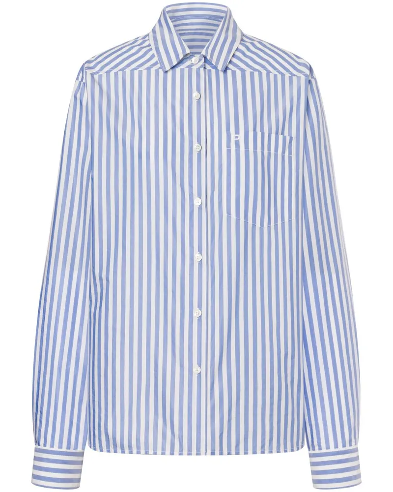 Philosophy Di Lorenzo Serafini Gestreiftes Hemd - Blau Blau