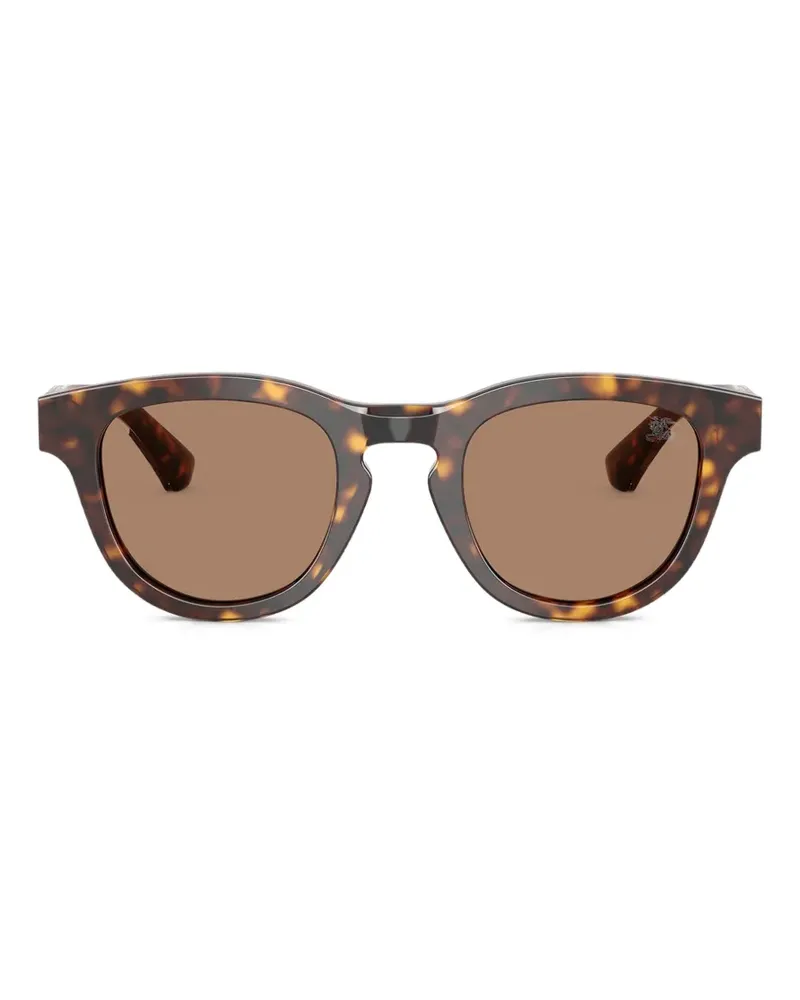 Burberry Sonnenbrille mit rundem Gestell - Braun Braun