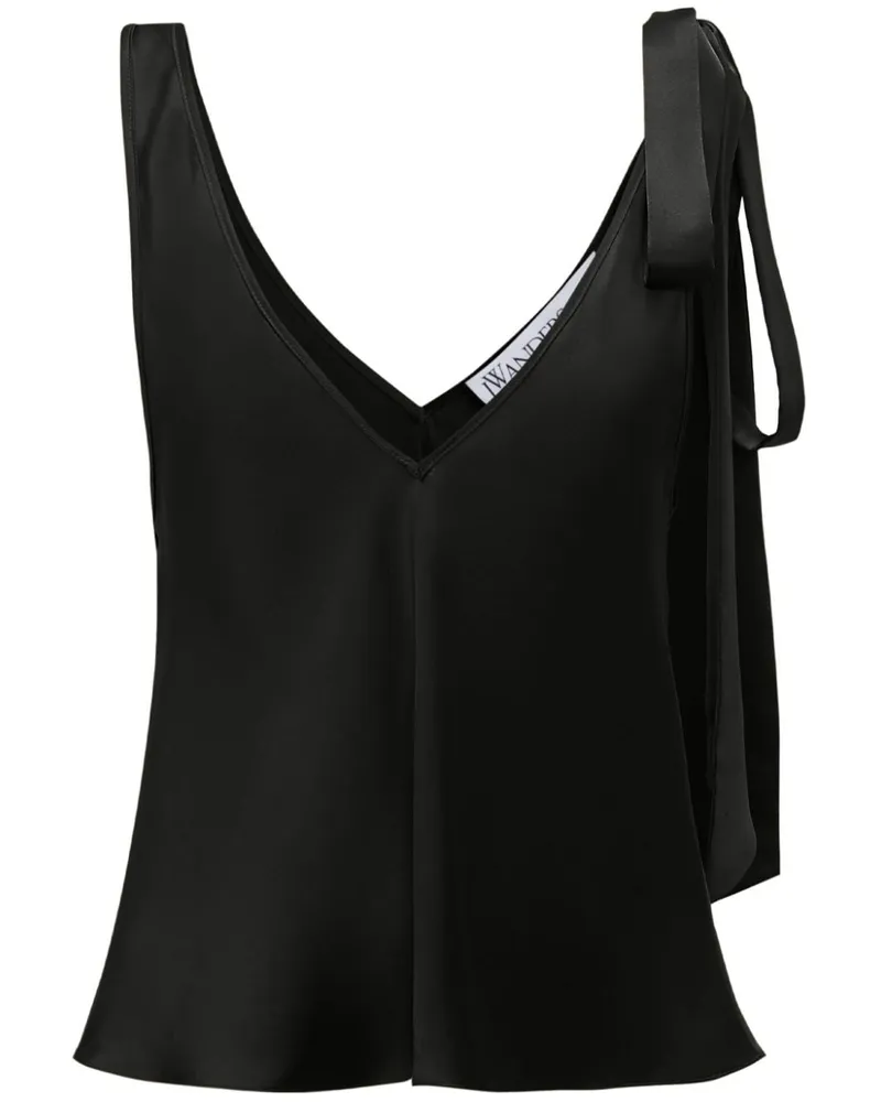 J.W.Anderson Top aus Seide - Schwarz Schwarz