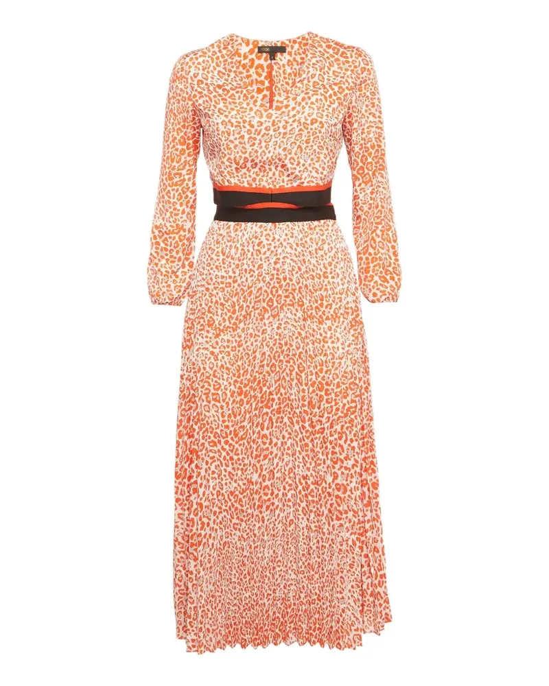 Maje Midikleid mit Cut-Outs - Weiß Weiß