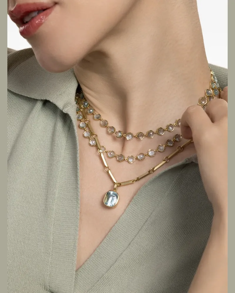 Irene Neuwirth aquamarine pendant necklace - Gold Gold