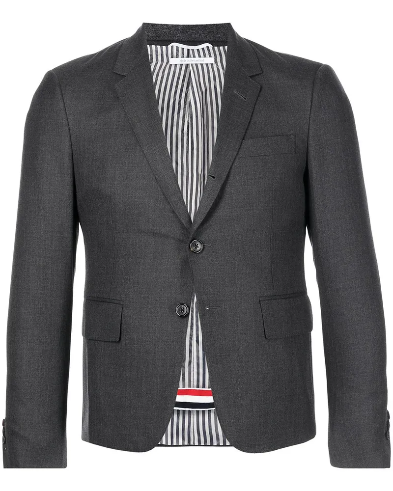 Thom Browne Super 120s Sakko - Grau Grau