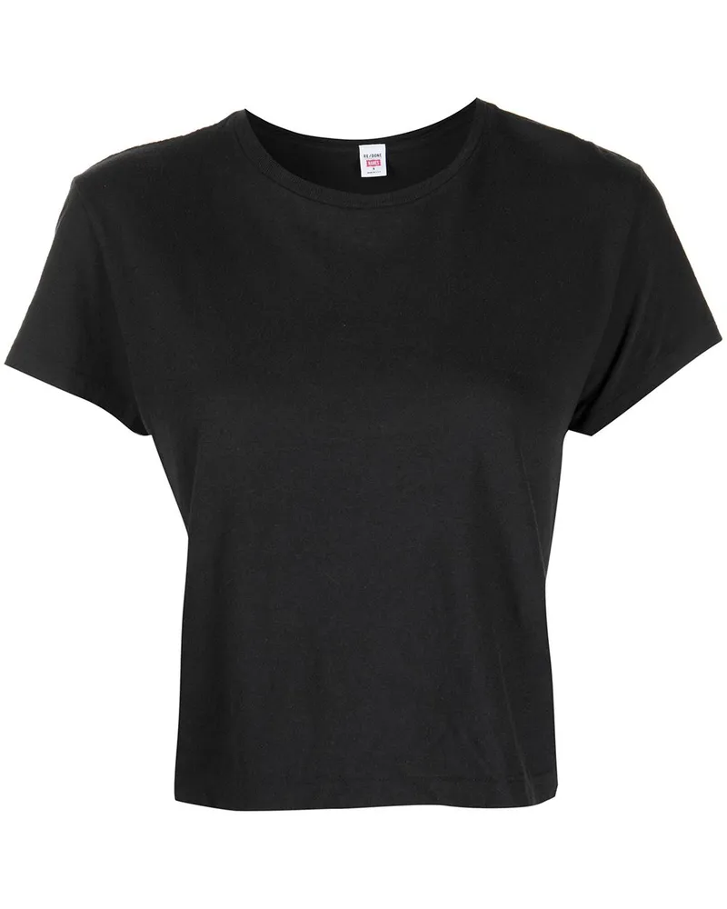 RE/DONE Kastiges 1950s T-Shirt - Schwarz Schwarz