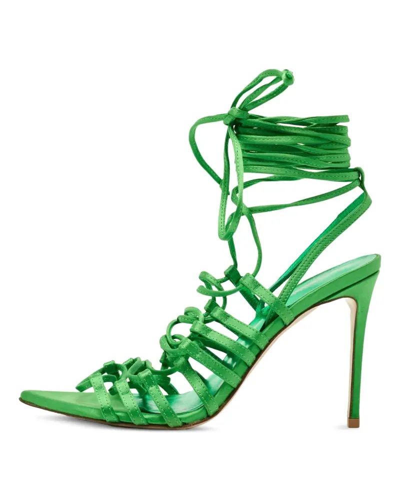 Le Silla Sandalen mit Wickelriemen - Grün Grün