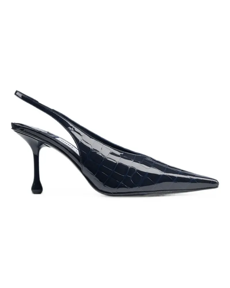 Jimmy Choo Isa Slingback-Pumps mit Kroko-Effekt - Blau Blau