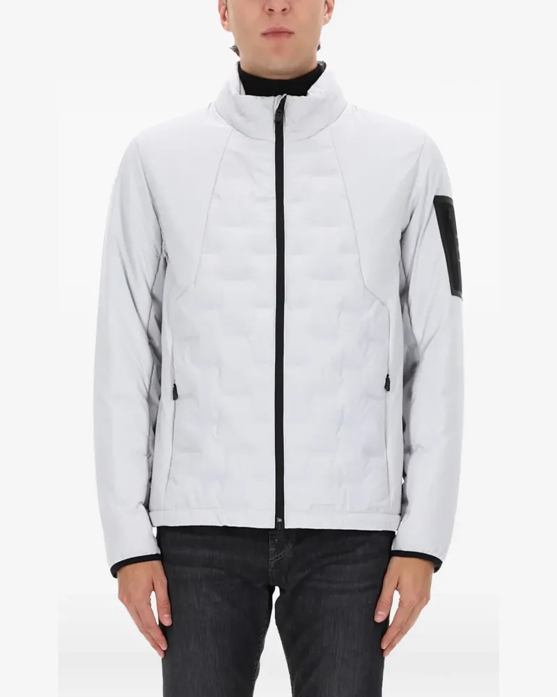 HUGO BOSS padded zip-up jacket - Grau Grau