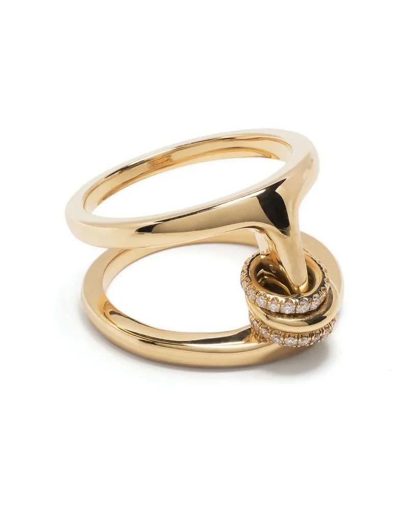 Spinelli Kilcollin x Hoorsenbuhs 18kt Phantom Gelbgoldring mit Diamanten Gold
