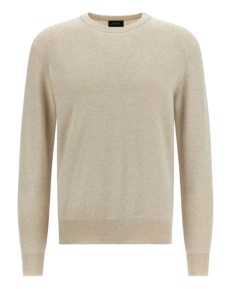 Brioni Gerippter Pullover - Nude Nude