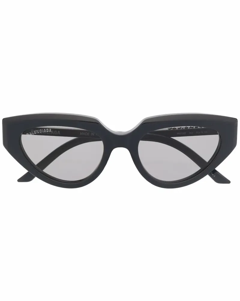Balenciaga Sonnenbrille mit Cat-Eye-Gestell - Schwarz Schwarz