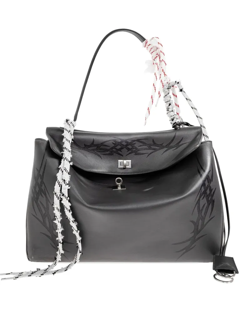 Balenciaga Rodeo leather tote bag - Schwarz Schwarz