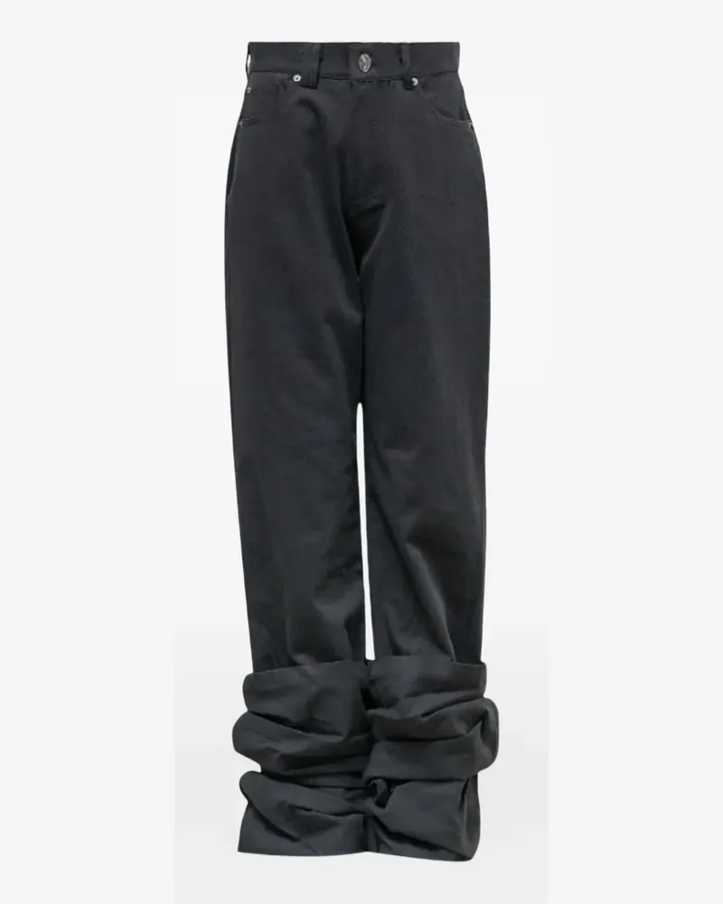 HACHE reverse cotton pants - Grau Grau