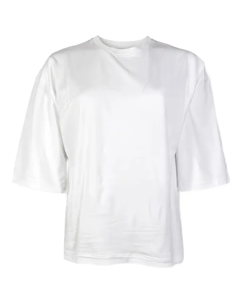 Roberto Collina round-neck drop-shoulder T-shirt - Weiß Weiß