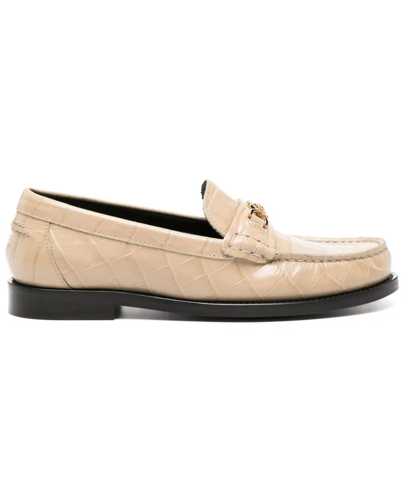 Versace Meudsa '95 Loafer mit Kroko-Effekt Nude