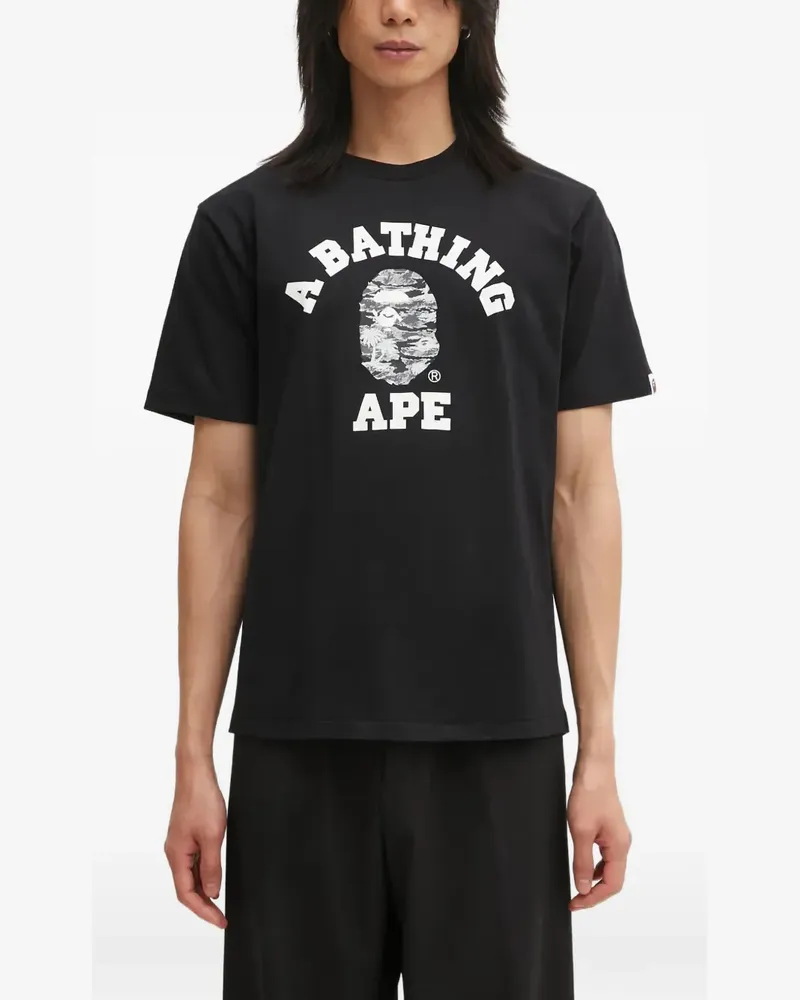 BAPE T-Shirt mit grafischem Print - Schwarz Schwarz