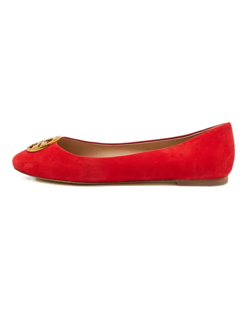 Tory Burch Chelsea Ballerinas mit Logo-Medaillon - Rot Rot
