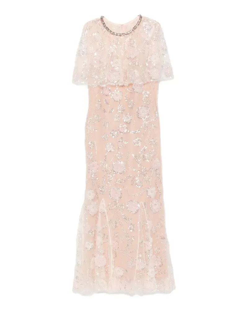 Self-Portrait sequin-embellished maxi dress - Rosa Rosa