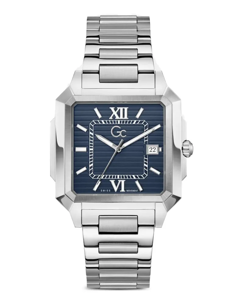 Guess Gc SquareCut Armbanduhr aus Metall - Blau Blau