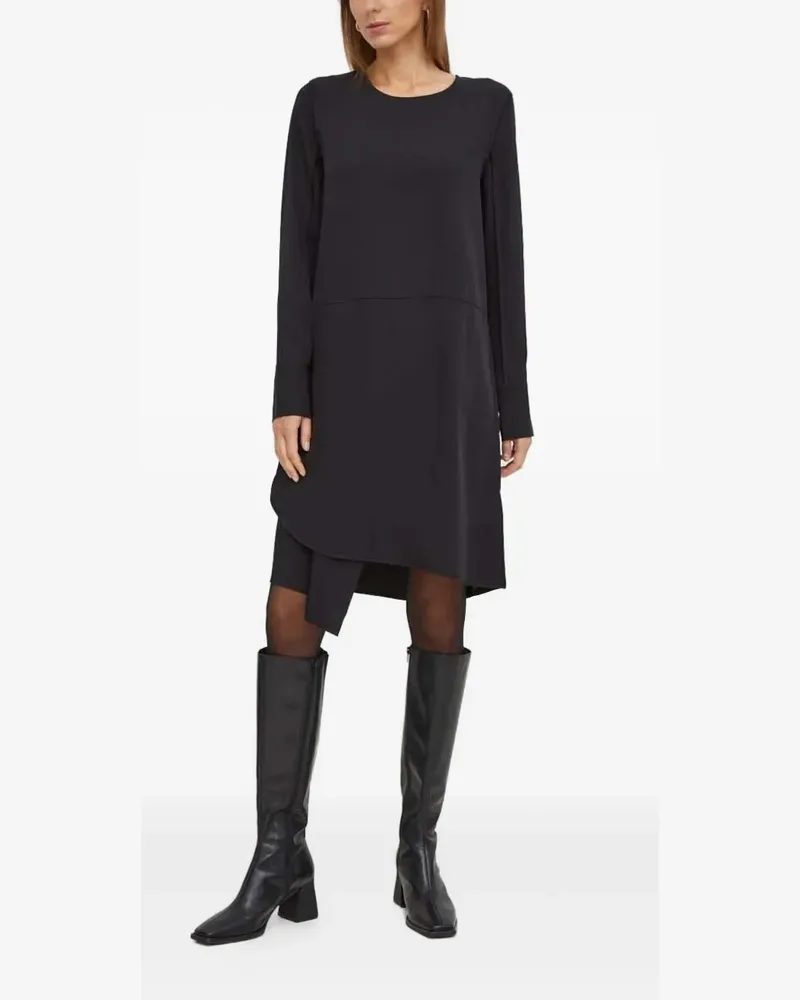 Tiger of Sweden Asymmetrisches Kleid mit langen Ärmeln - Schwarz Schwarz