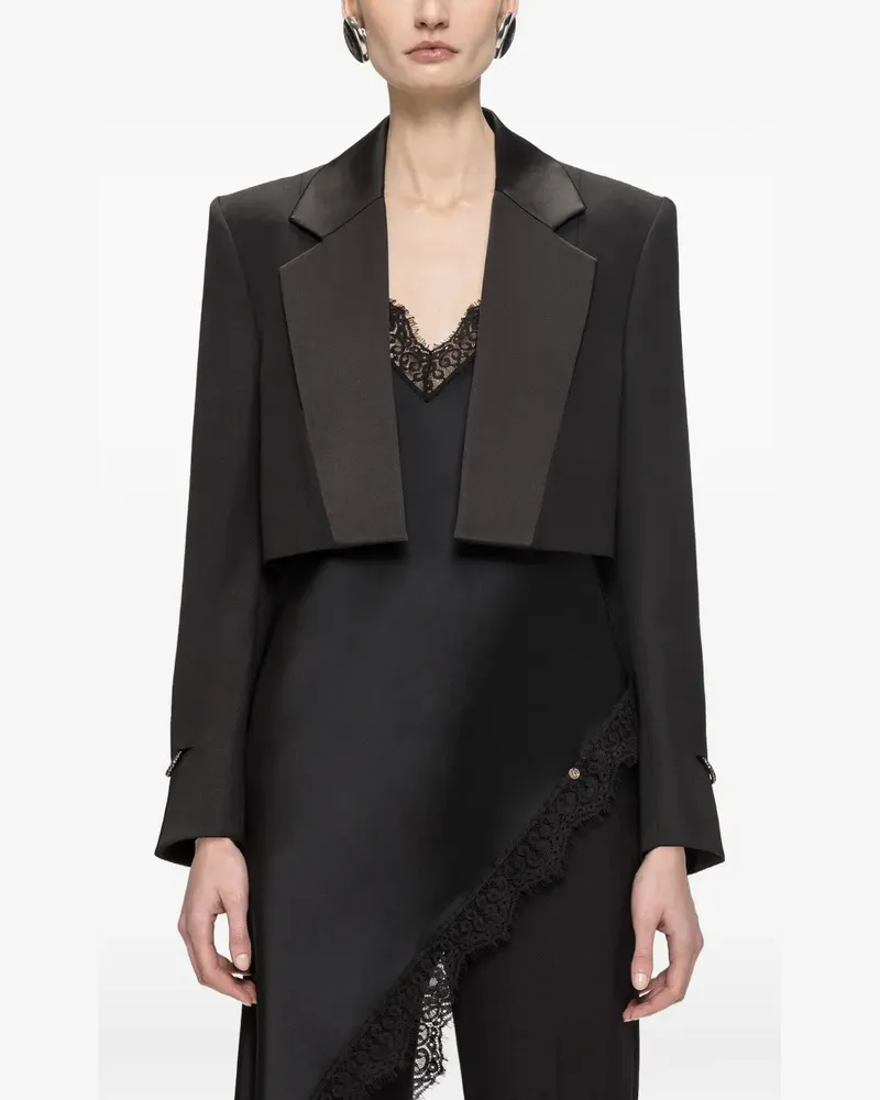 NISSA Cropped-Blazer - Schwarz Schwarz