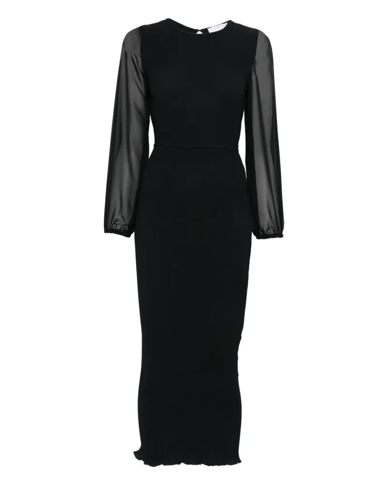 Never Fully Dressed Perrie sheer longsleeve dress - Schwarz Schwarz