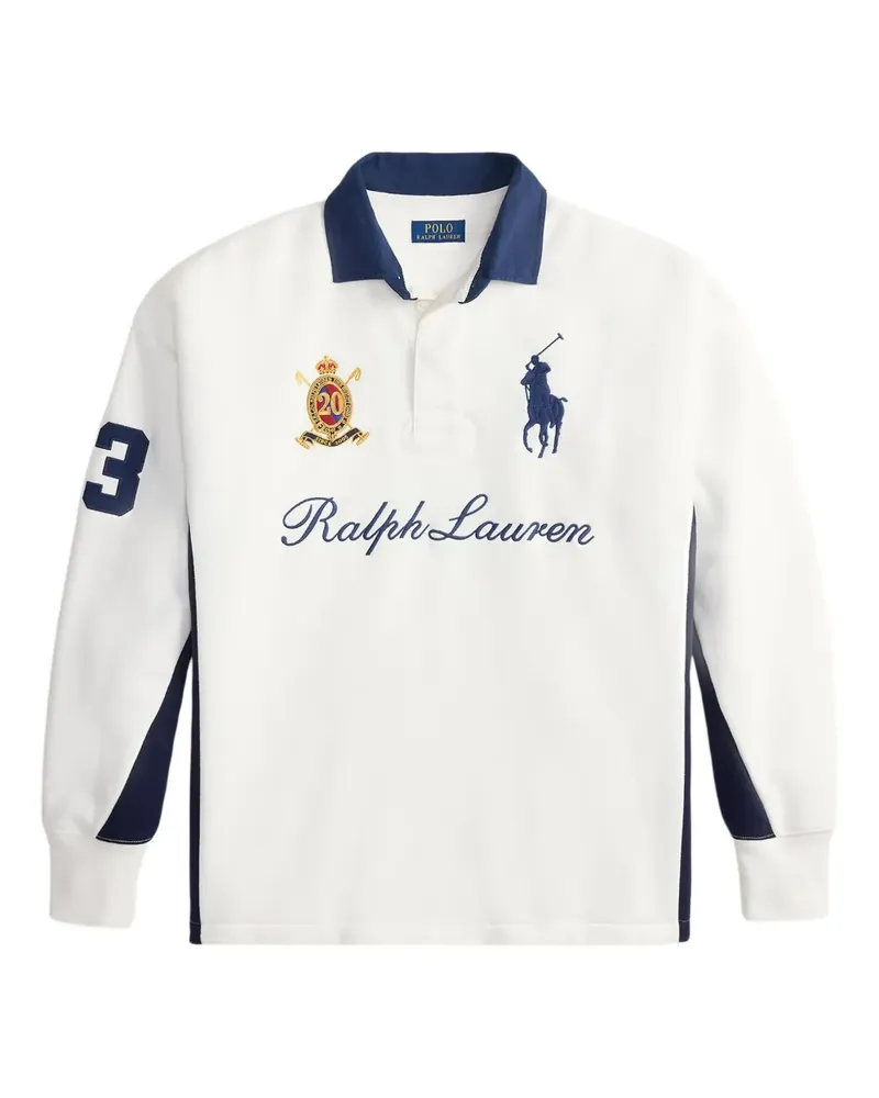 Ralph Lauren Langärmeliges Rugby-Poloshirt - Weiß Weiß