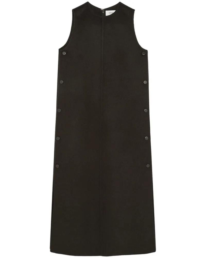 Yves Salomon Ärmelloses Kleid - Schwarz Schwarz