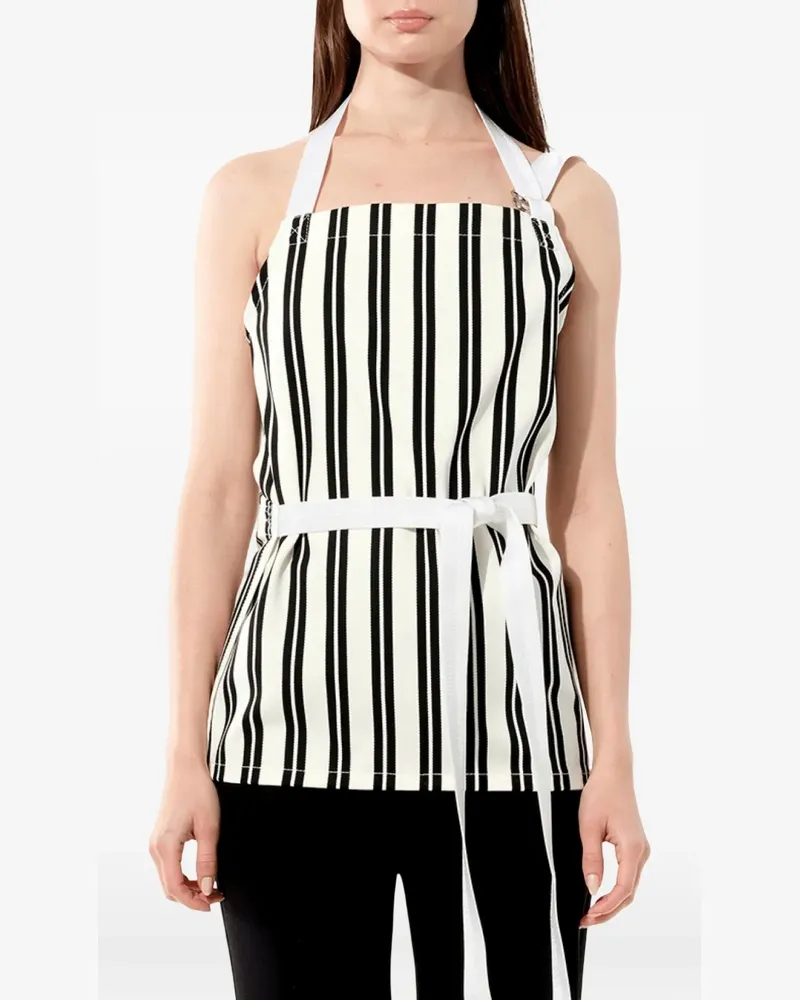 Balenciaga striped halterneck tank top - Schwarz Schwarz
