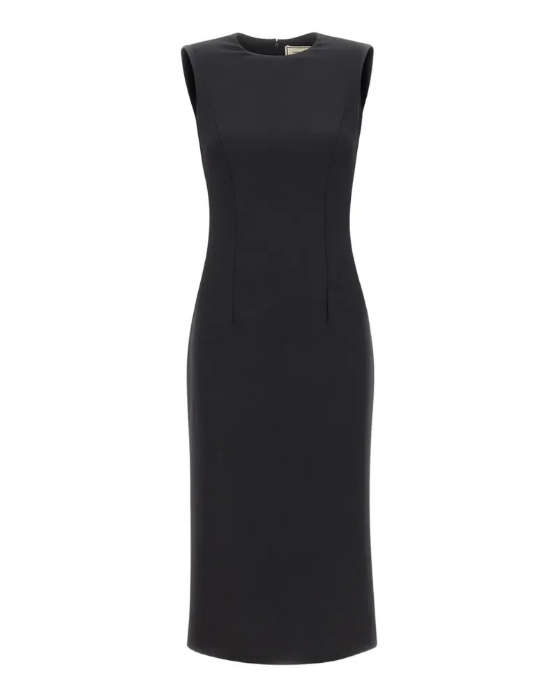 Tagliatore Viola sleeveless midi dress - Schwarz Schwarz