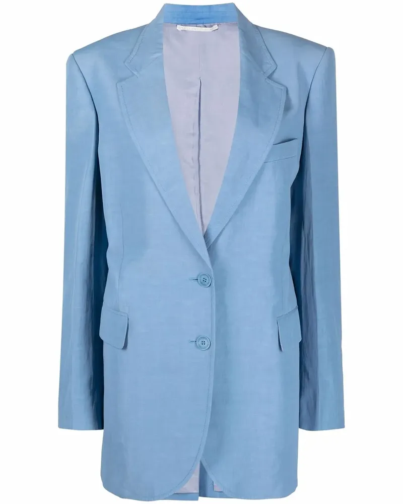 Stella McCartney Blazer mit fallendem Revers - Schwarz Schwarz