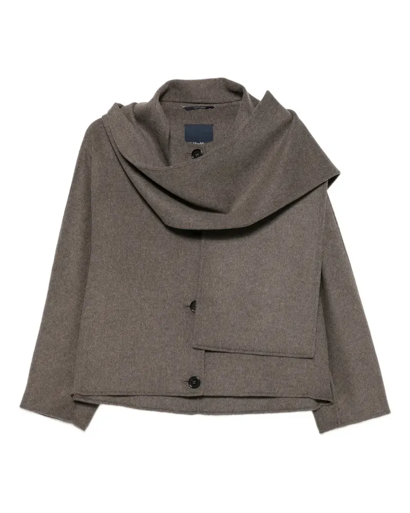 Max Mara Geknöpfte Jacke - Braun Braun
