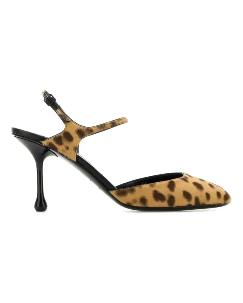 Jimmy Choo Pixie leopard pumps - Nude Nude