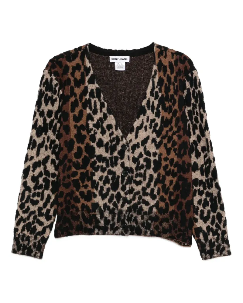 DKNY Cardigan mit Animal-Muster - Nude Nude