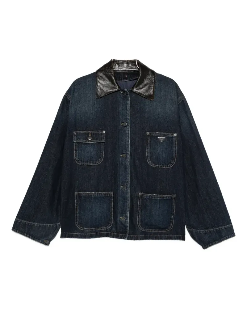 Prada button-fastening denim jacket - Blau Blau