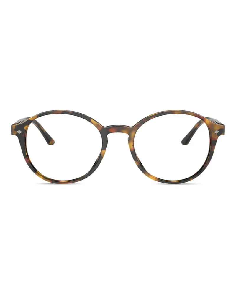 Giorgio Armani Brille mit rundem Gestell - Braun Braun