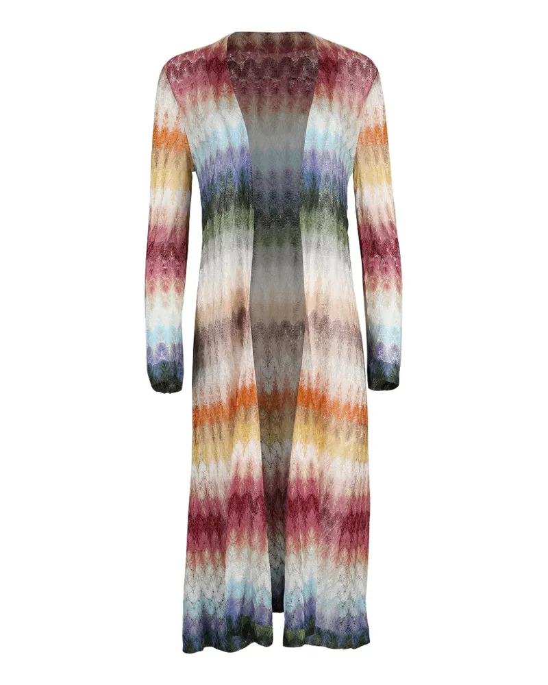 Missoni zigzag-knit cardigan - Orange Orange
