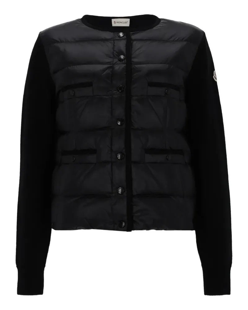 Moncler quilted long-sleeved jacket - Schwarz Schwarz