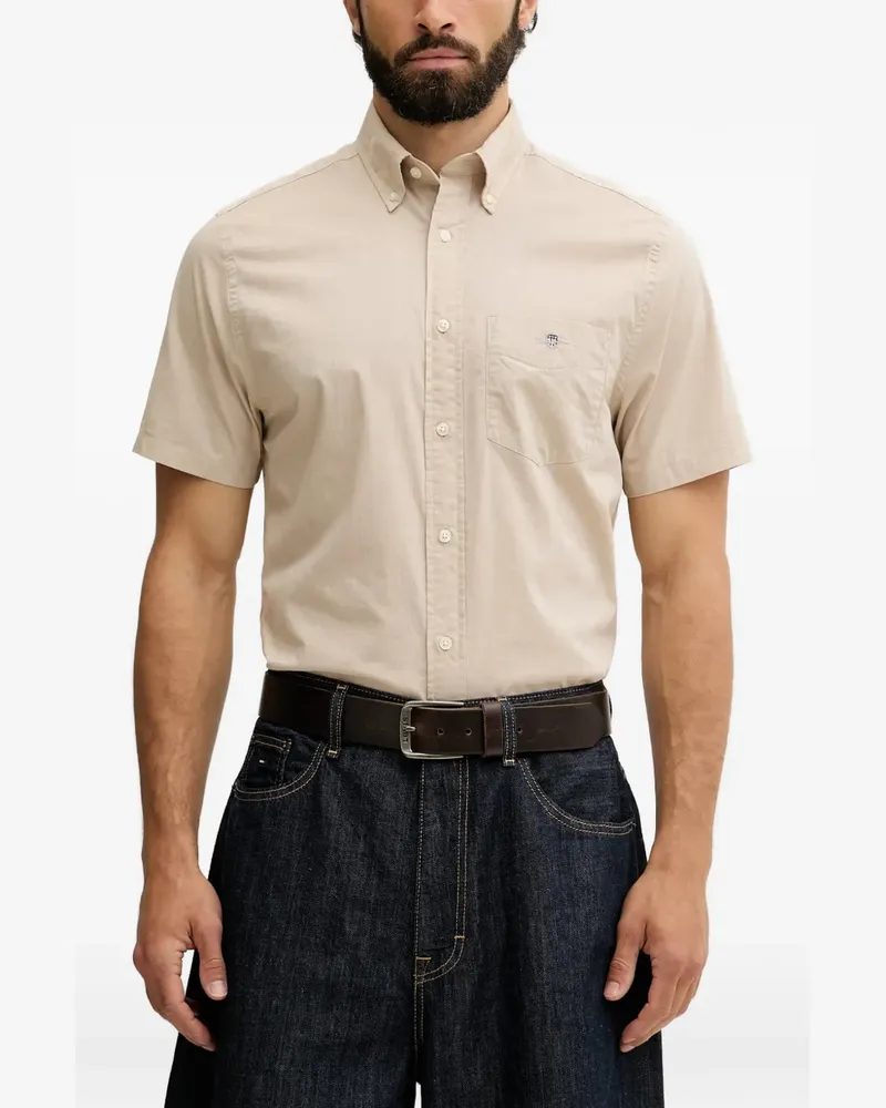 Gant short-sleeve button-down shirt - Nude Nude