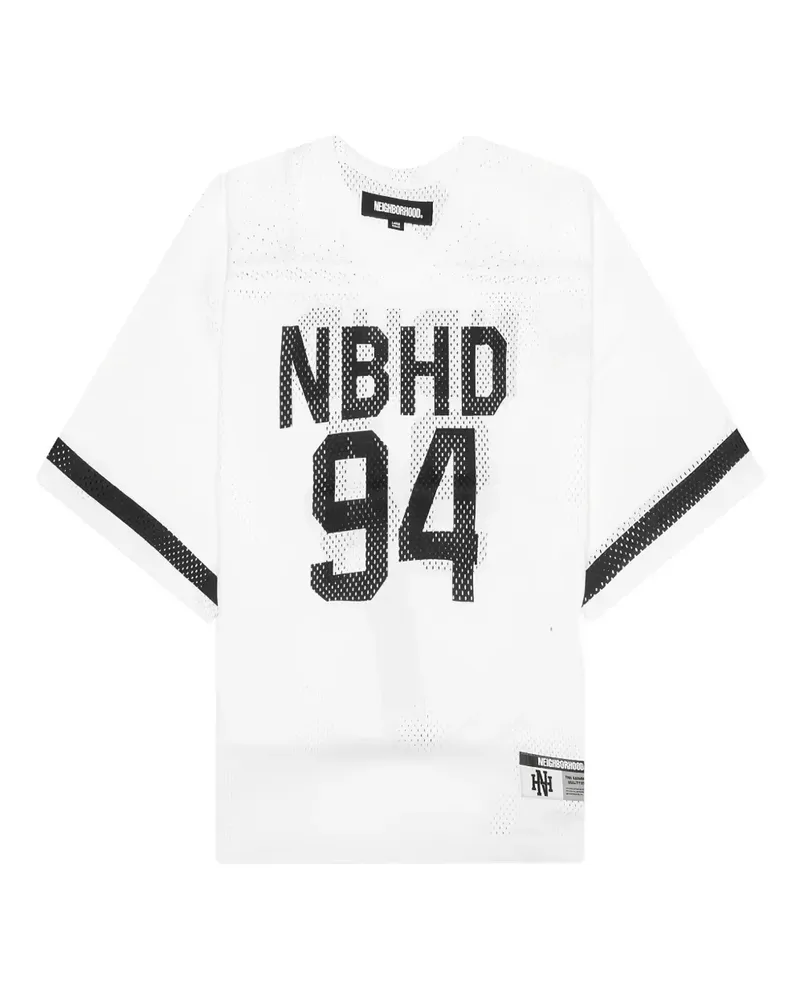 Neighborhood V-neck hockey T-shirt - Weiß Weiß