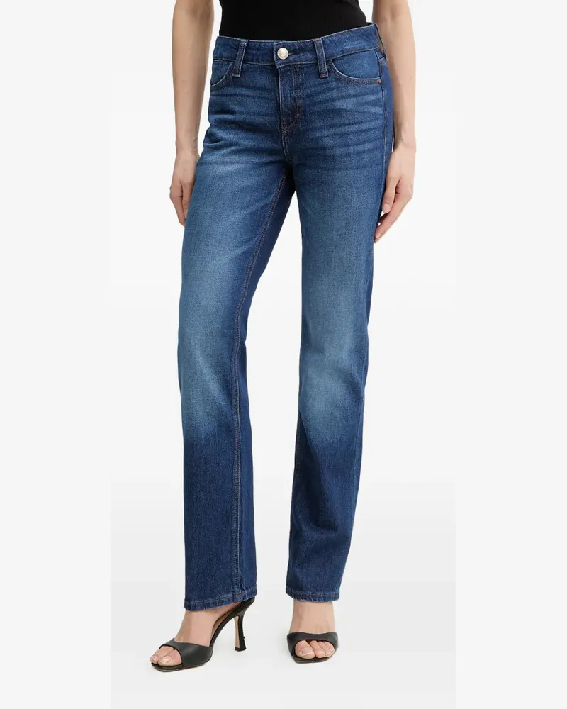 Guess Jeans mit Logo-Patch - Blau Blau