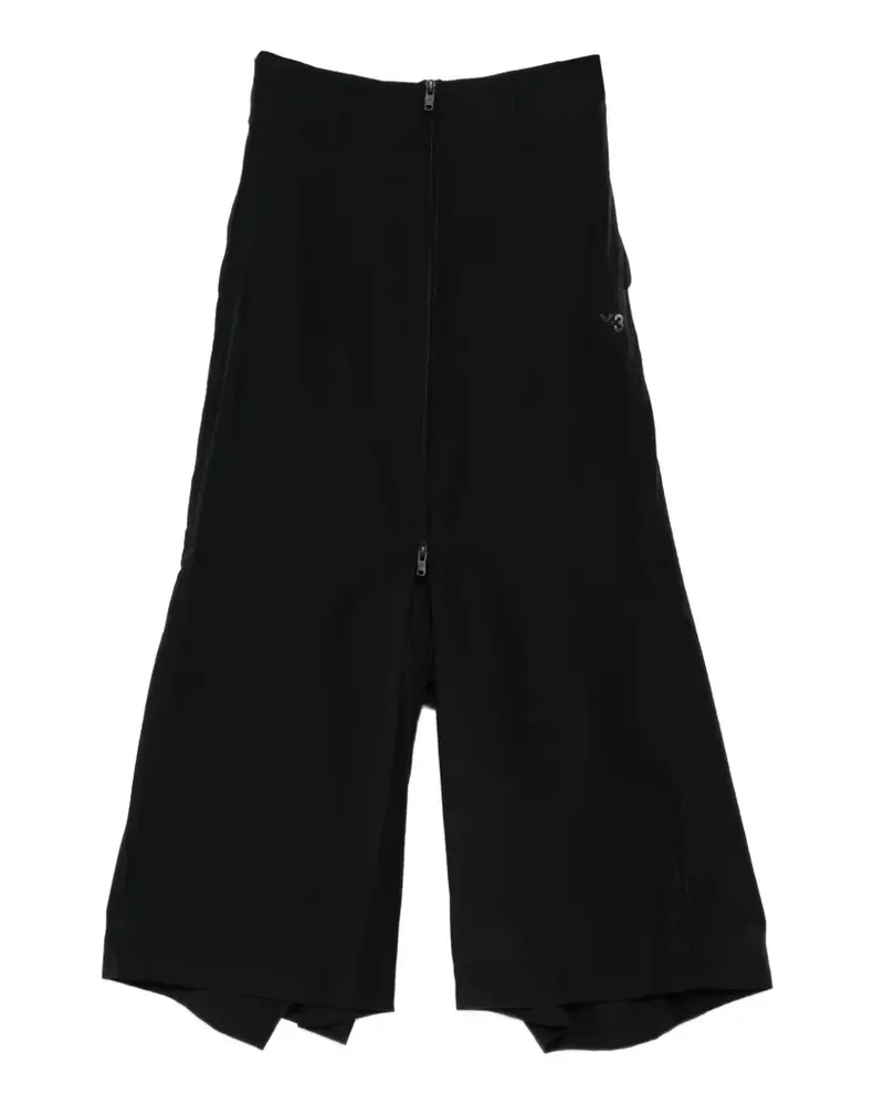 Y-3 zip-fastening palazzo pants - Schwarz Schwarz