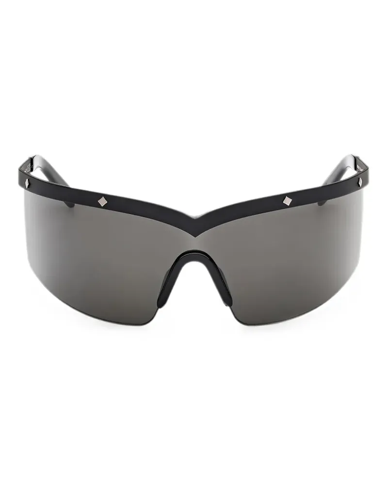 MCM Shield semi-rim sunglasses - Schwarz Schwarz