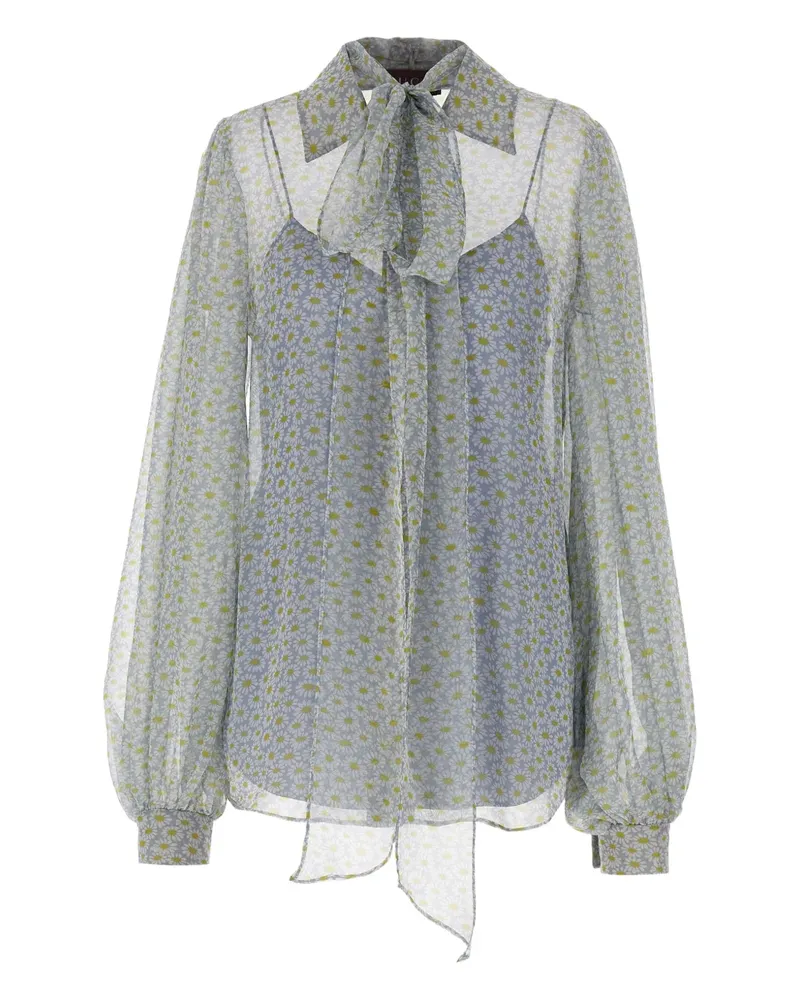 Gucci Oberteil mit Margariten-Print - Blau Blau