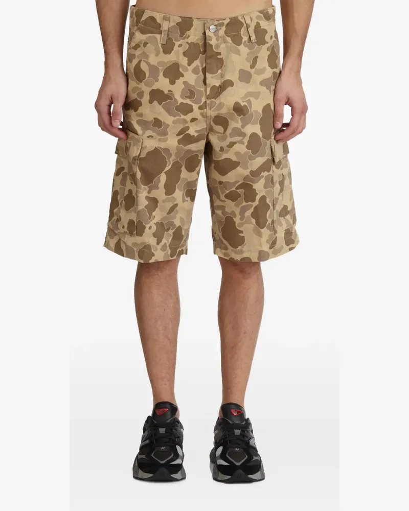 Carhartt WIP camouflage cargo shorts - Nude Nude