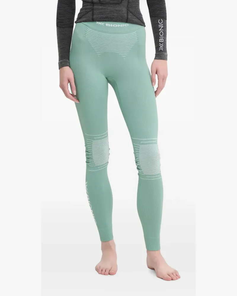X-Bionic Skihose mit Logo-Print - Grün Grün