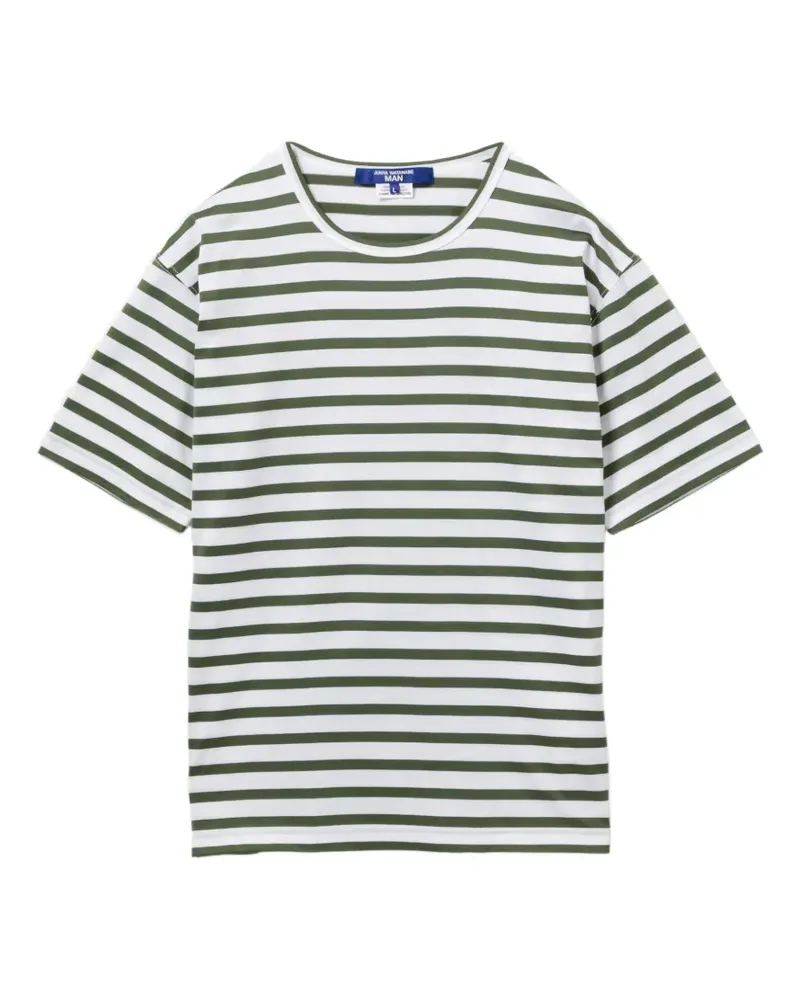 Junya Watanabe Gestreiftes T-Shirt - Grün Grün