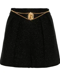 Elisabetta Franchi Tweed-Shorts Schwarz