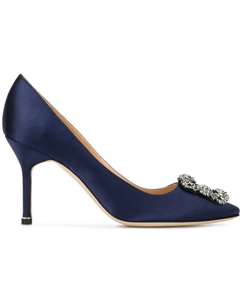 Manolo Blahnik Hangisi Pumps 90mm - Blau Blau