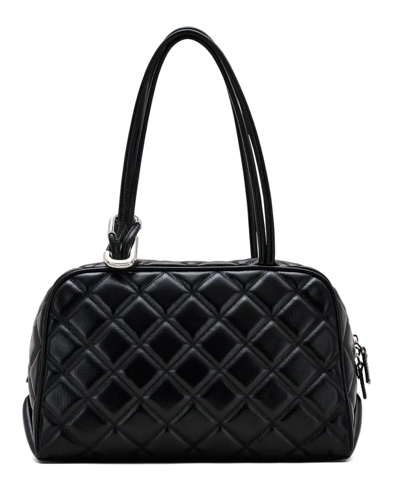 Marc Jacobs The Dual Satchel-Tasche aus gestepptem Leder - Schwarz Schwarz